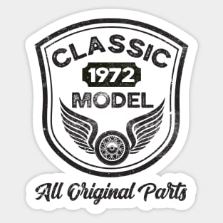 Born in 1972, Funny Birthday 1972, Classic Model 1972 Sticker